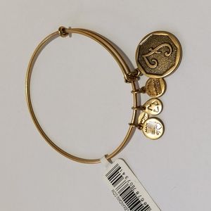Alex and Ani Initial Bracelet F NWT